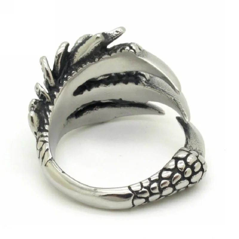 Demonia Eagle Claw Stainless Steel Ring