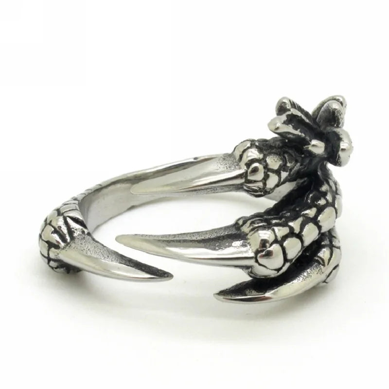 Demonia Eagle Claw Stainless Steel Ring