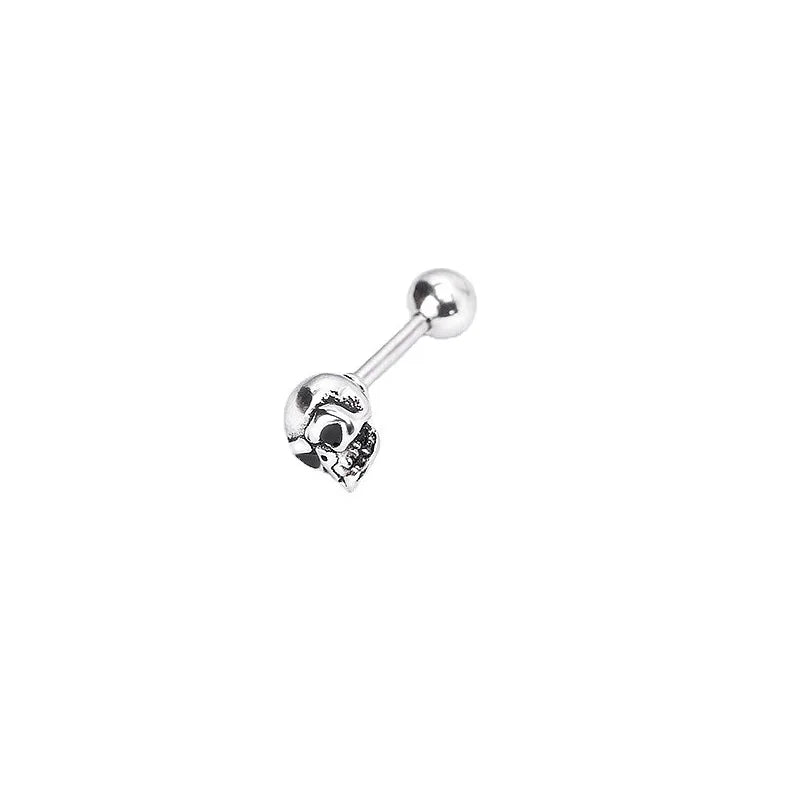 Demonia Small Skull Stud Earring