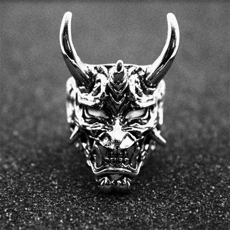 Demonia Demon Mask Skull Ring
