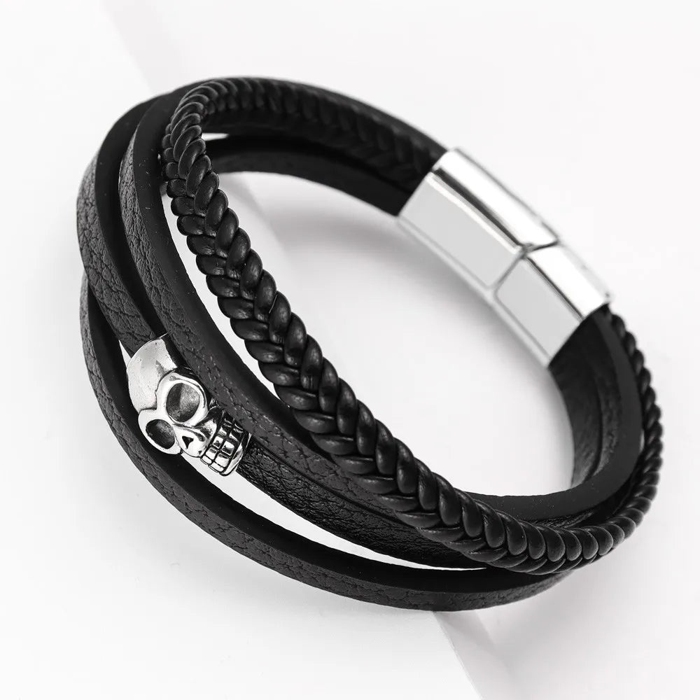 Demonia Multi-Layer Skull Bracelet