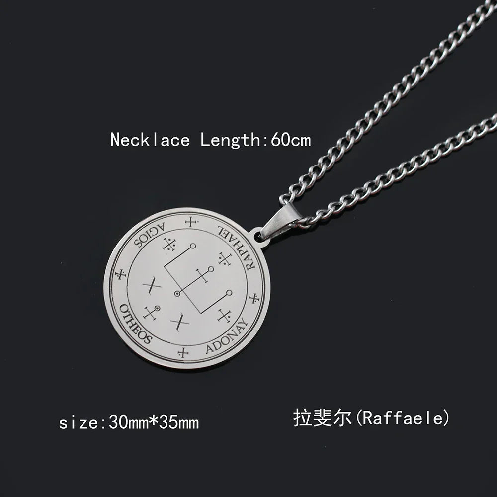 Demonia Archangel Vintage Pendant Necklace