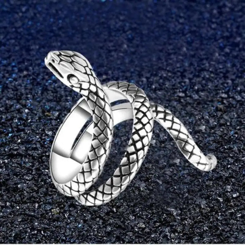 Demonia Soul Snake Silver Ring
