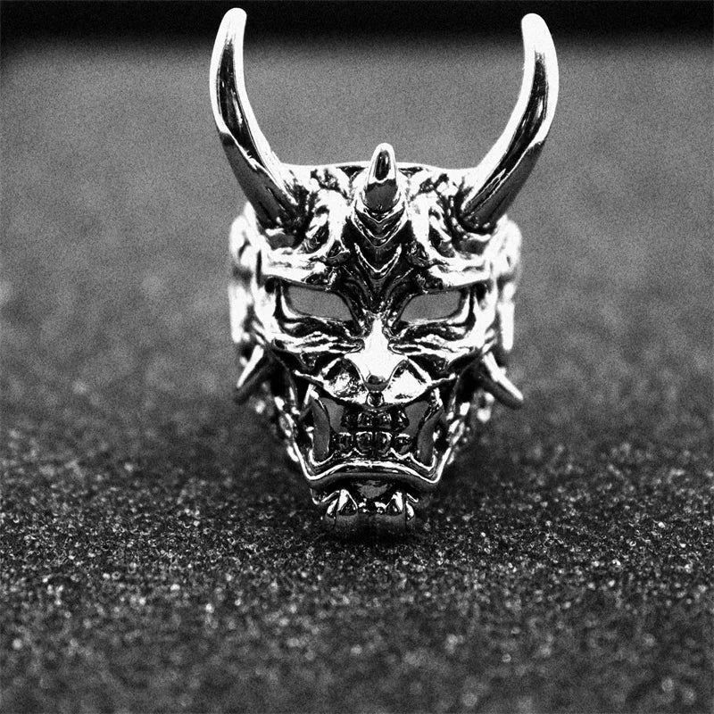 Demonia Demon Mask Skull Ring