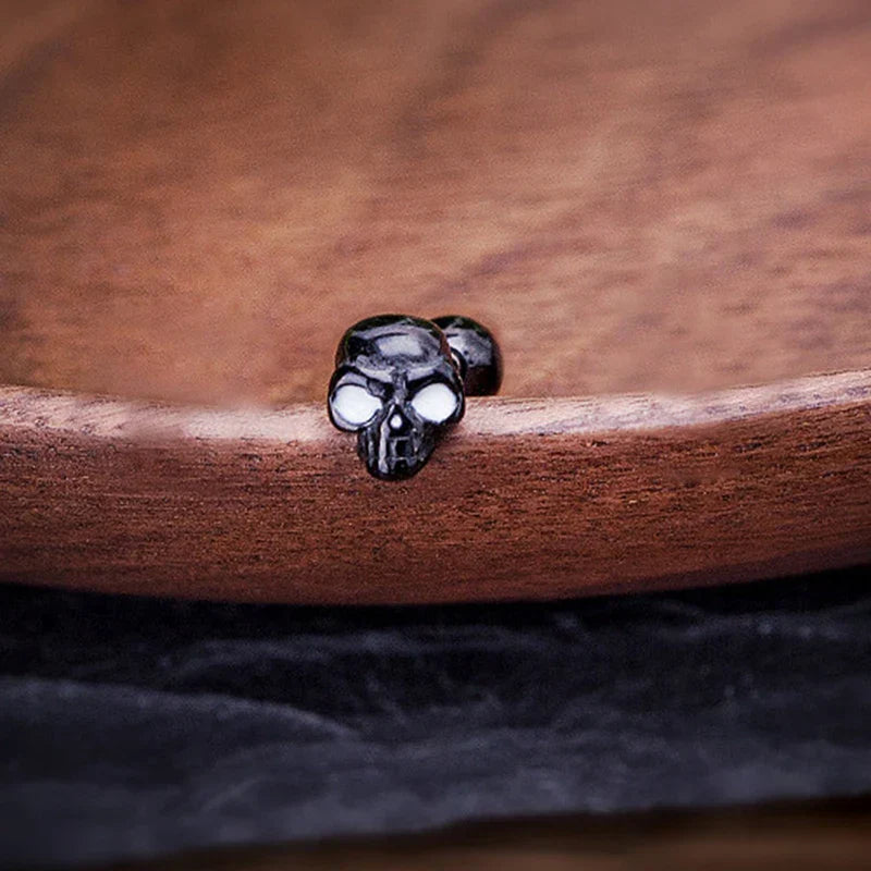 Demonia Small Skull Stud Earring