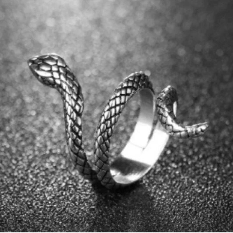 Demonia Soul Snake Silver Ring