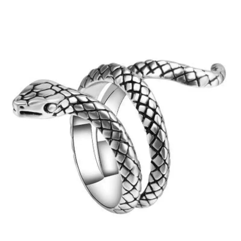 Demonia Soul Snake Silver Ring