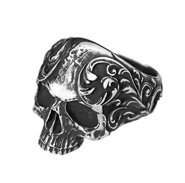 Demonia Vintage Gothic Skull Ring