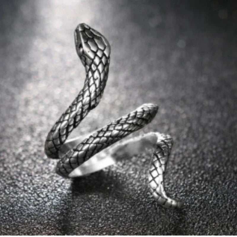 Demonia Soul Snake Silver Ring