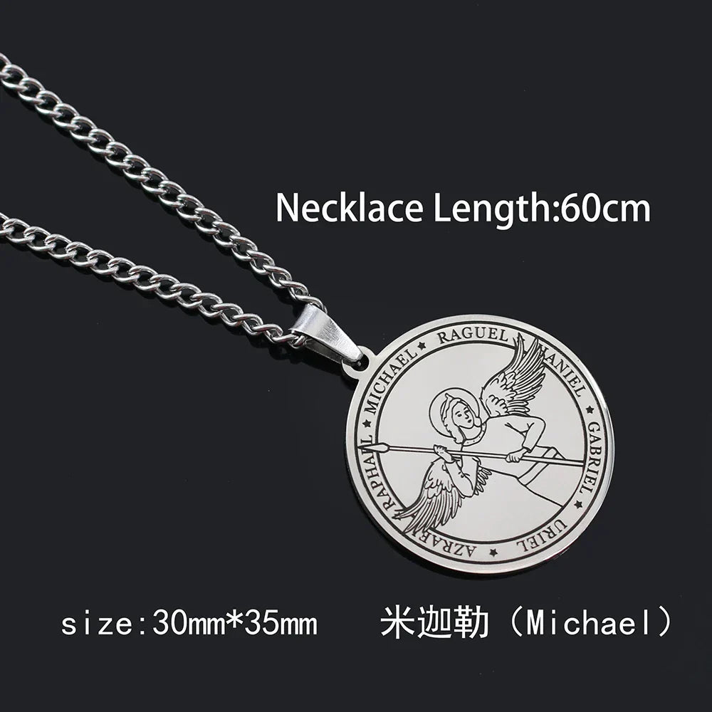 Demonia Archangel Magic Circle Necklace
